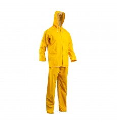 ENSEMBLE DE PLUIE PVC JAUNE