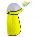 COIFFE RAFRAICHISSANTE JAUNE FLUO POUR CASQUE CHANTIER