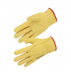 GANT TOUT FLUER BOVIN JAUNE DOUBLE MOLLETON