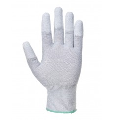 GANTS ANTISTATIQUES DOIGTS ENDUITS PU GRIS