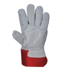 GANTS RIGGER PREMIUM GRIS/ROUGE