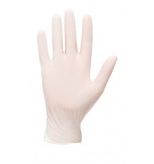 Boite de 100 GANTS A USAGE UNIQUE LATEX POUDRES BLANC