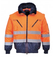 BLOUSON PILOTE HV 3 EN 1 DEPERLANT