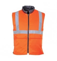 BODYWARMER REVERSIBLE 3 BANDES HAUTE VISIBILITE