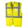 GILET HV EXCUTIVE GRILLAGE MADRID jaune