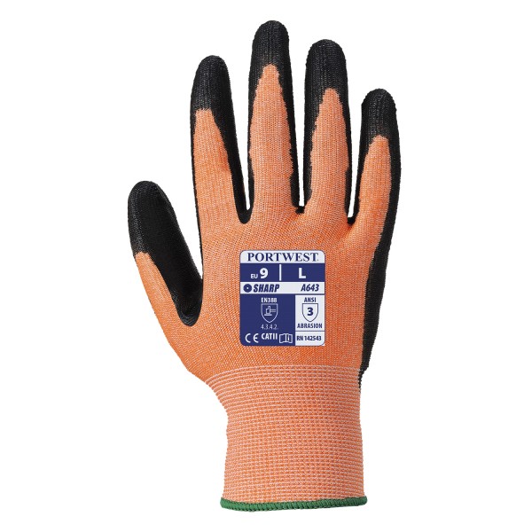 Gants de travail en nitrile à protection anti-coupure de niveau 3