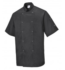 Veste cuisinier manches courtes