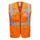 GILET HV EXCUTIVE GRILLAGE MADRID orange