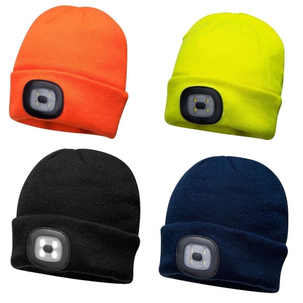 Bonnet BEANIE avec double led rechargeable - ROCHER SERVICES