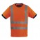 YARD T-SHIRT HI-VIZ ORANGE POLYCOTON BANDE BAUDRIER 3M