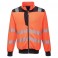 Sweat haute visibilité zippé portwest PW370 orange