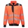 Sweat haute visibilité zippé portwest PW370 orange