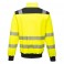 Sweat haute visibilité zippé portwest PW370 jaune fluo