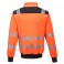 Sweat haute visibilité zippé portwest PW370 orange fluo