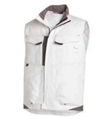 BODYWARMER WHITE & PRO