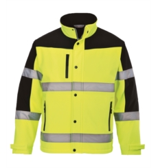 Blouson Softshell haute visibilité 3 couches jaune fluo