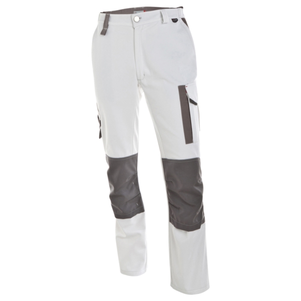 Pantalon peintre Homme WHITE & PRO Molinel avec genouillères