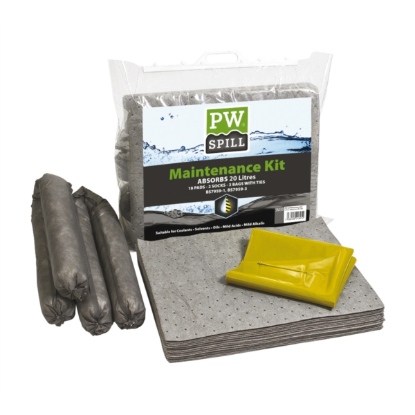 KIT ABSORBANT 20 LITRES CARTON DE 6 KIT ABSORBANT 20 LITRES CARTON DE 6