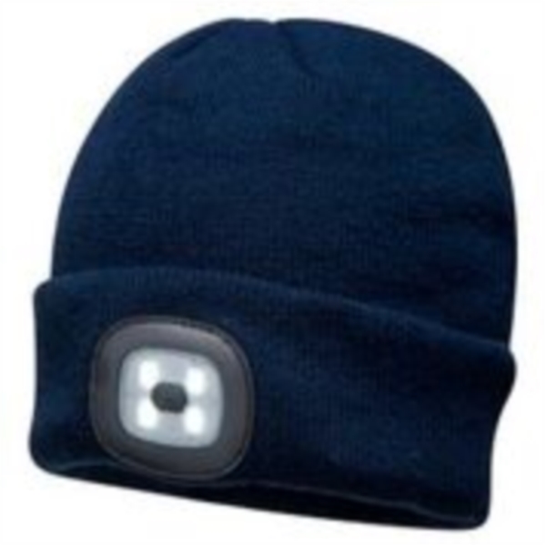 B029 - Lampe frontale LED rechargeable USB Beanie