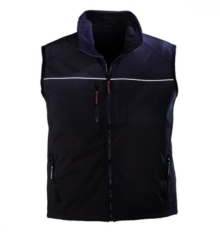 BODYWARMER SOFTSHELL AVEC LISERE REFLECHISSANT