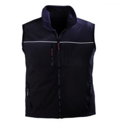 BODYWARMER SOFTSHELL AVEC LISERE REFLECHISSANT