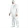 COMBINAISON SMS BLANC AVEC CAGOULE FERMETURE GLISSIERE T4