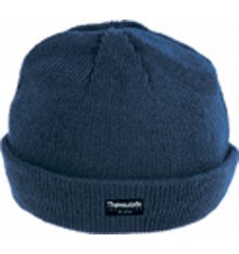 BONNET LAINE NOIR INTERIEUR DOUBLE THINSULATE