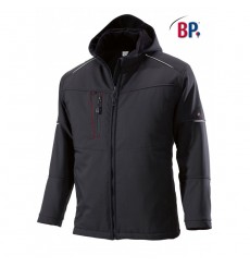 VESTE SOFTSHELL MATELASSE HIVER POLYESTER 100% NOIR