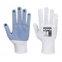 GANTS NYLON PICOT PVC BLEU/BLANC