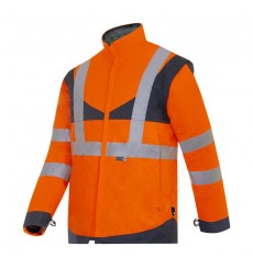 GILET 2 BANDES HI-VIS MESHAIR - ORANGE imprimé et personnalisé