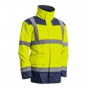 KANATA PARKA 4/1 JAUNE HV/MARINE POLYESTER OXFORD 300D