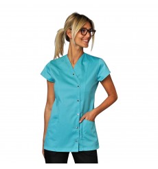 Blouse Médicale Femme, 2 Double Poches Latérales, Poche Poitrine