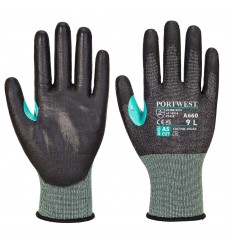 GANTS ANTI-COUPURES EN PU NOIR