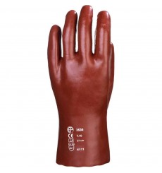 GANTS PVC ROUGE ENDUIT 27 CM ACTIFRESH