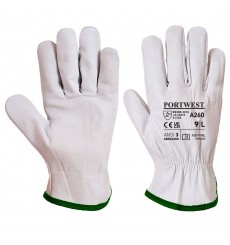 GANTS CUIR DRIVER FLEUR CHEVRE