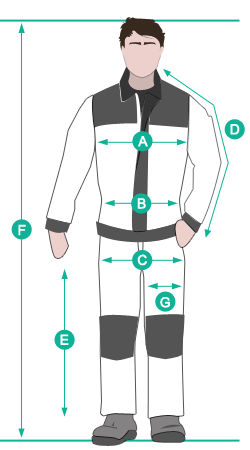 Guide des tailles pour vêtements de travail - Lepont Equipements
